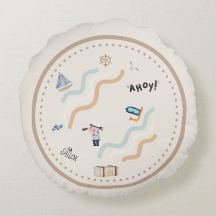Sailor's Dream Nursery Round Coussin