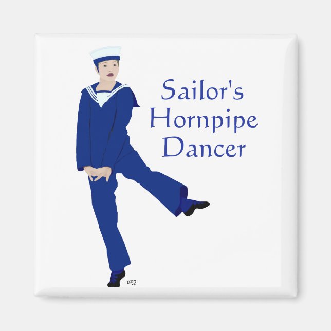 Sailors Hornpipe Dancer Magnet (Vorne)