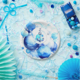 Sailor's Journey Nautical Boy Baby Shower Pappteller