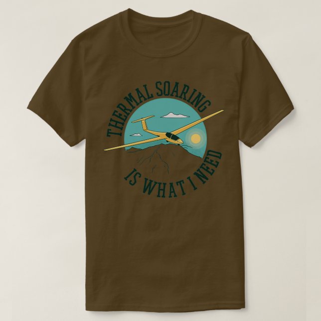 SAILPLANE-Pilot-Geschenk T-Shirt (Design vorne)