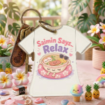 Saimin dit Relax Kawaii Ornement en Acrylique