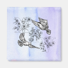 Saint 14 Dove Magnet