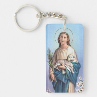 Saint Agnes Schlüsselanhänger