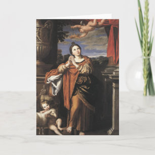 Saint Agnes von Domenichino (c. 1620) Karte