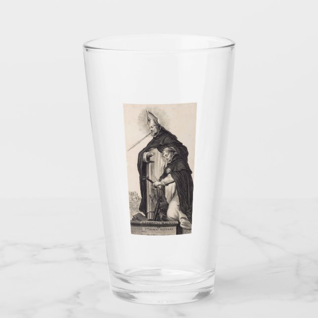 Saint Albert der Große und Heilige Thomas Aquinas Glas (Vorderseite)