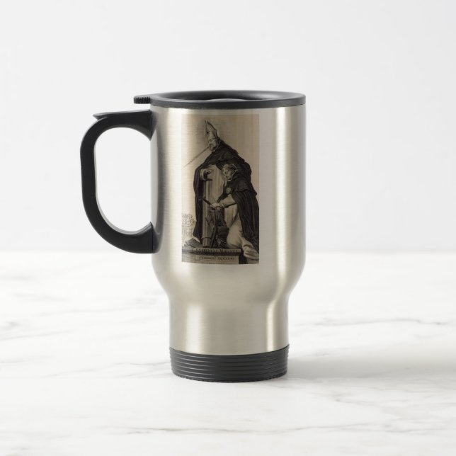 Saint Albert der Große und Heilige Thomas Aquinas Reisebecher (Links)