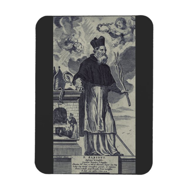 Saint Albinus von Angers Magnet (Vertikal)