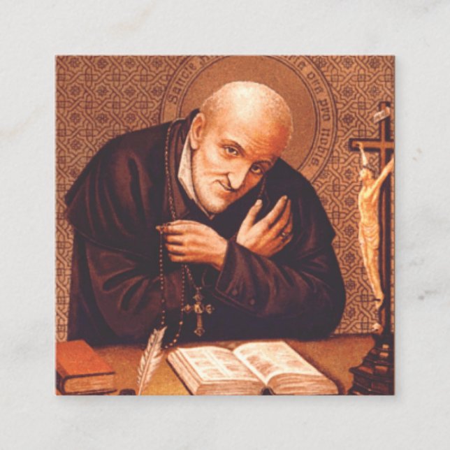 Saint Alphonsus Liguori Quadratische Visitenkarte (Vorderseite)