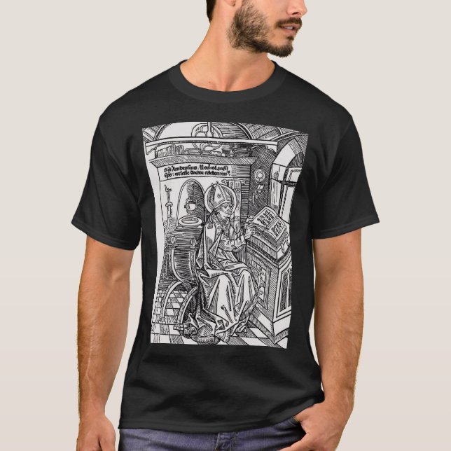 Saint Ambrose von Mailand T-Shirt (Vorderseite)