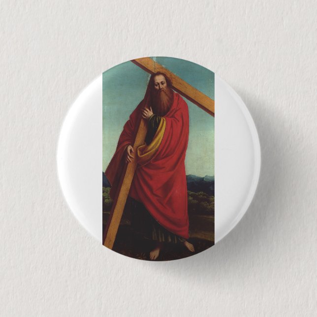 Saint Andrew der Apostel Martyr Button (Vorderseite)