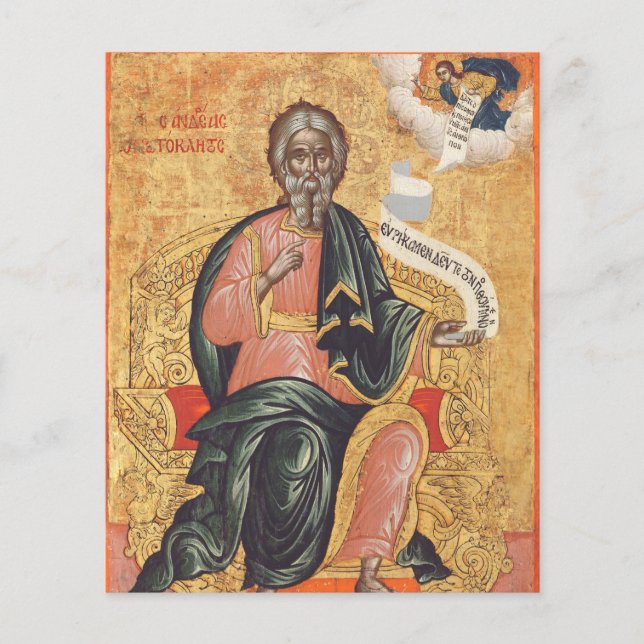 Saint Andrew der Apostel Orthodox Ikone (Vorderseite)