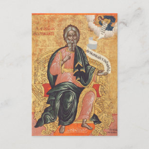 Saint Andrew der Apostel Orthodox Ikone Begleitkarte