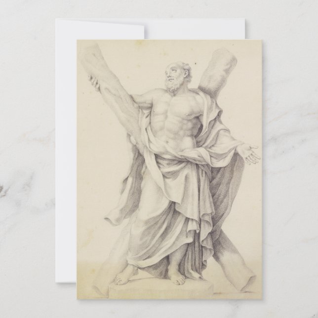 Saint Andrew einer von 12 Aposteln Dankeskarte (Vorderseite)