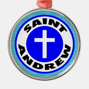 Saint Andrew Ornament Aus Metall