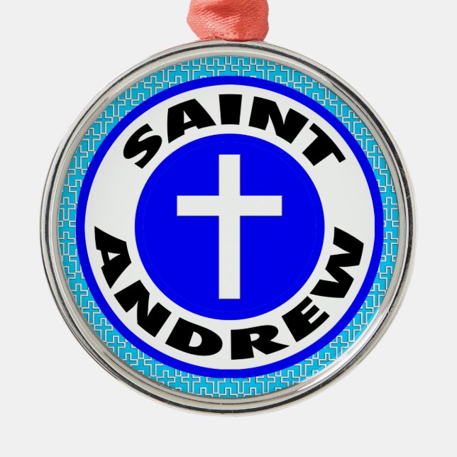 Saint Andrew Ornament Aus Metall (Vorne)