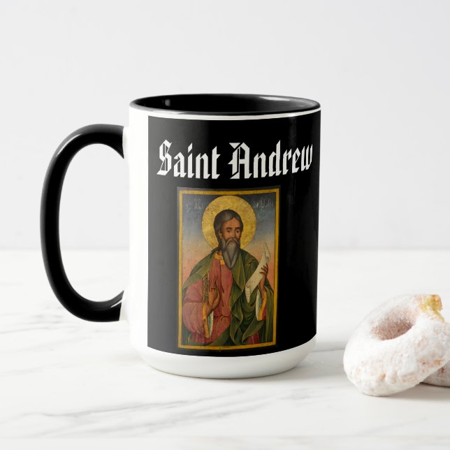 SAINT ANDREW Patron of Scotland Tasse (Mit Donut)