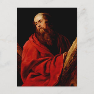 Saint Andrew Peter Paul Rubens Apostel-Serie  Postkarte