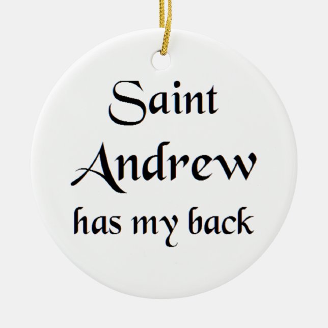 saint andrew T-Shirt Keramik Ornament (Vorne)