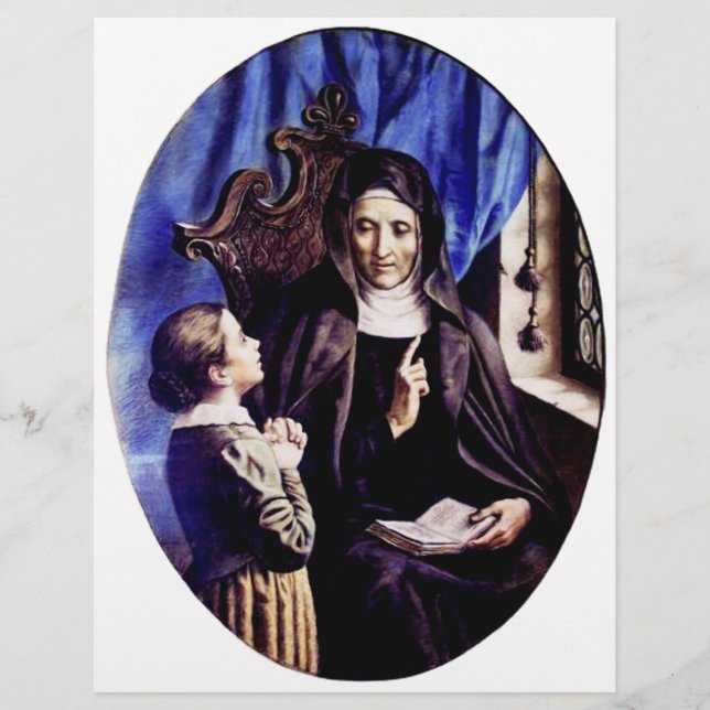 Saint Angela Merici Jungfrau und Gießerin Flyer (Vorne)