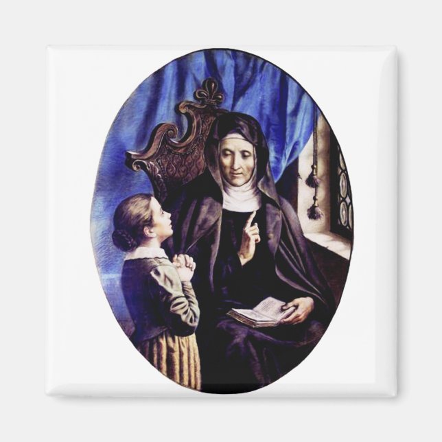 Saint Angela Merici Jungfrau und Gießerin Magnet (Vorne)