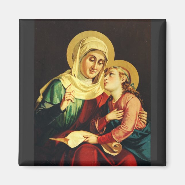 Saint Ann und Jungfrau Mary Magnet (Vorne)