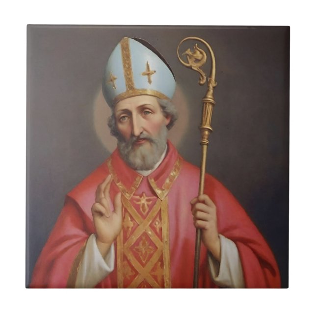 Saint Anselm of Canterbury Tile Fliese (Vorderseite)