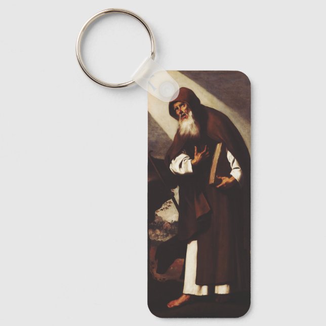 Saint Anthony der Abt Schlüsselanhänger (Vorderseite)