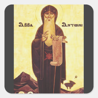 Saint Anthony, der Große Quadratischer Aufkleber
