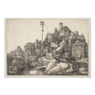 Saint Anthony Gravur von Albrecht Durer Fotodruck