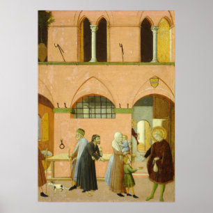 Saint Anthony - Sano di Pietro Kunstgewerbe Poster
