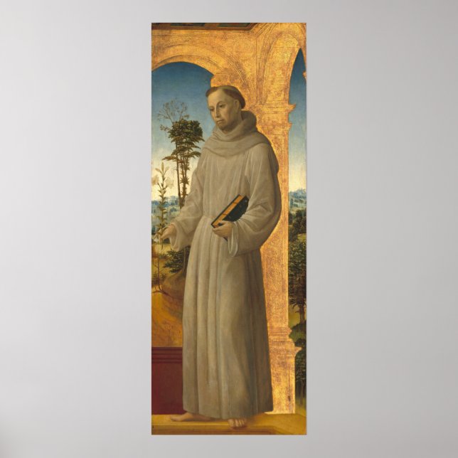 Saint Anthony - Vincenzo Foppa Kunstgewerbe Poster (Vorne)