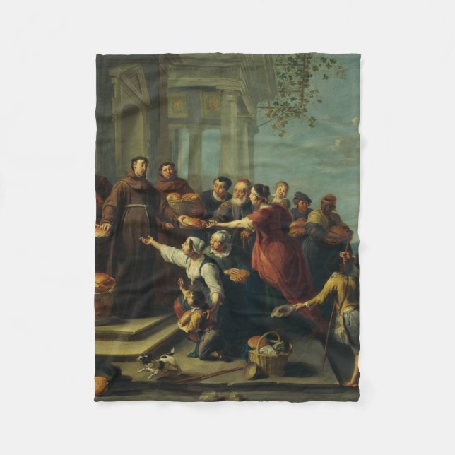 Saint Anthony von Padua von Willem van Herp Fleecedecke (Vorderseite)