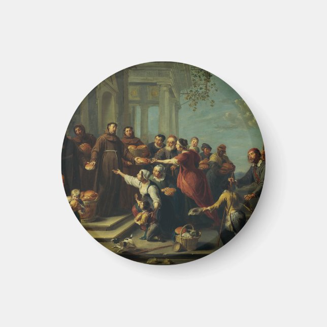 Saint Anthony von Padua von Willem van Herp Magnet (Vorne)