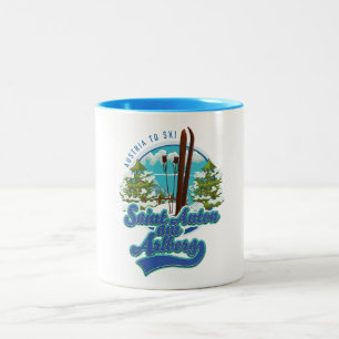 Saint Anton am Arlberg Österreich Ski Logo Zweifarbige Tasse