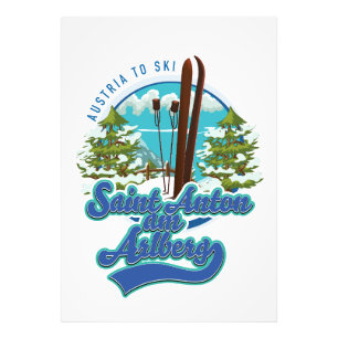 Saint Anton am Arlberg Österreich SkilogoLogo Fotodruck