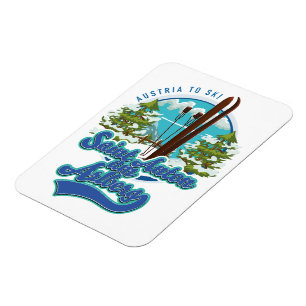 Saint Anton am Arlberg Österreich SkilogoLogo Magnet