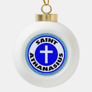 Saint Athanasius Keramik Kugel-Ornament