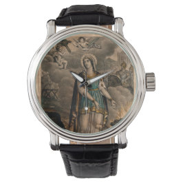 Saint Augusta Colored Lithograph Armbanduhr