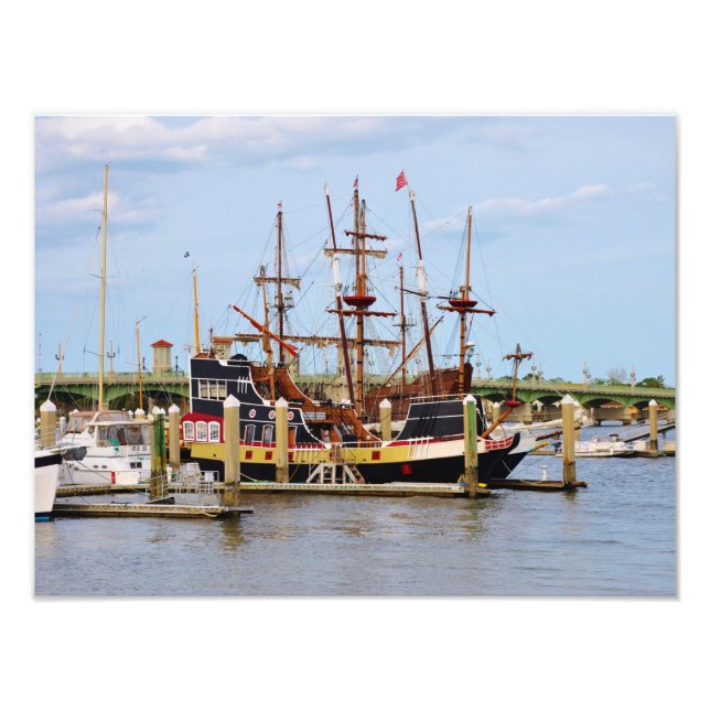Saint Augustine Florida Pirate Foto Print (Vorne)