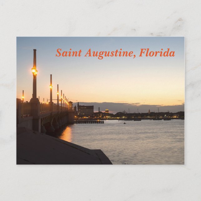 Saint Augustine, Florida Postkarte (Vorderseite)