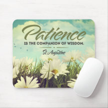 Saint Augustine Inspiration Zitat "Geduld"