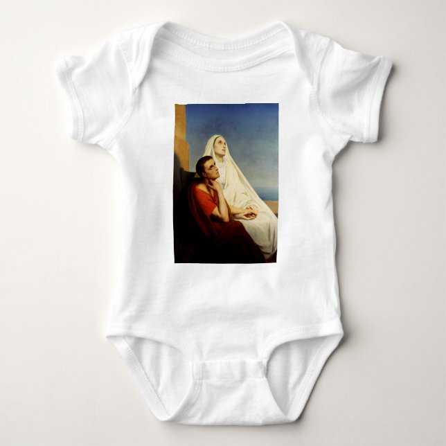 Saint Augustine und Saint Monica Baby Strampler (Vorderseite)