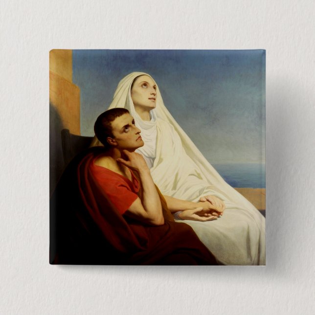 Saint Augustine und Saint Monica Button (Vorderseite)
