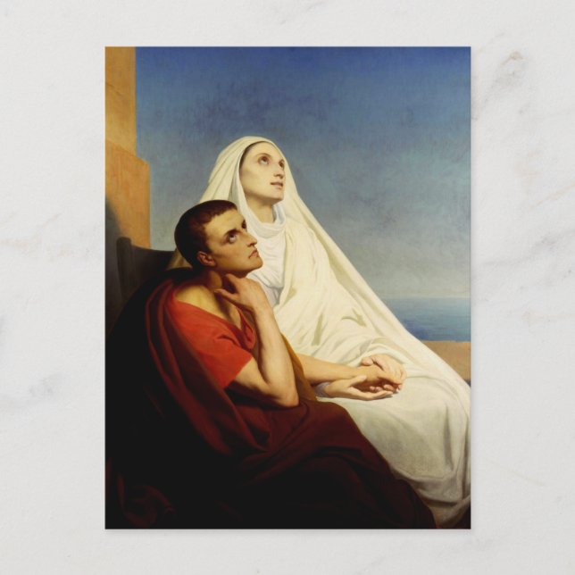 Saint Augustine und Saint Monica Postkarte (Vorderseite)