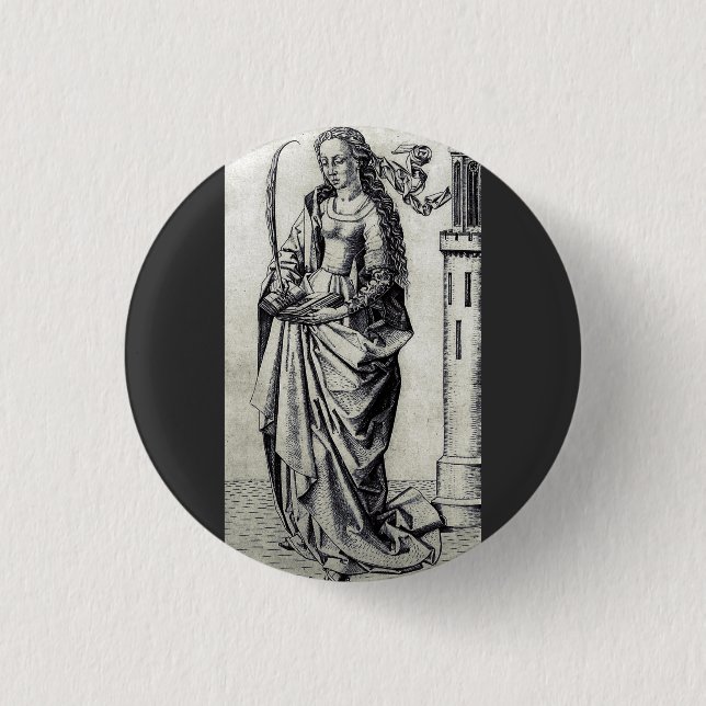 Saint Barbara und ihr Turm Button (Vorderseite)