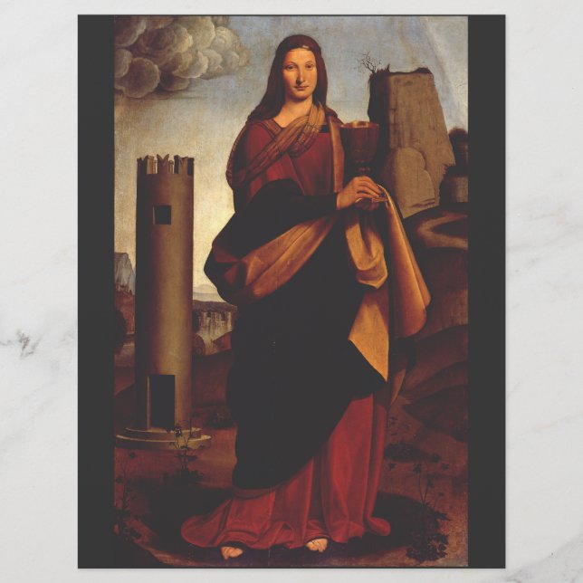 Saint Barbara von Giovanni Antonio Bolschleto Flyer (Vorne)