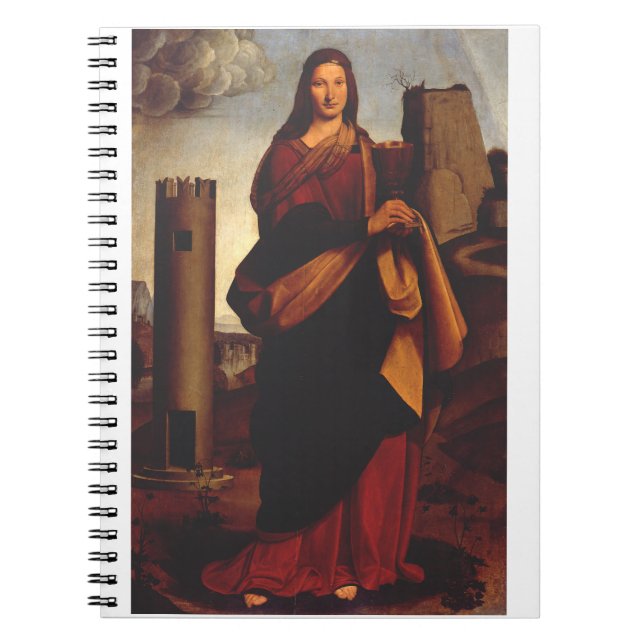 Saint Barbara von Giovanni Antonio Bolschleto Notizblock (Vorderseite)