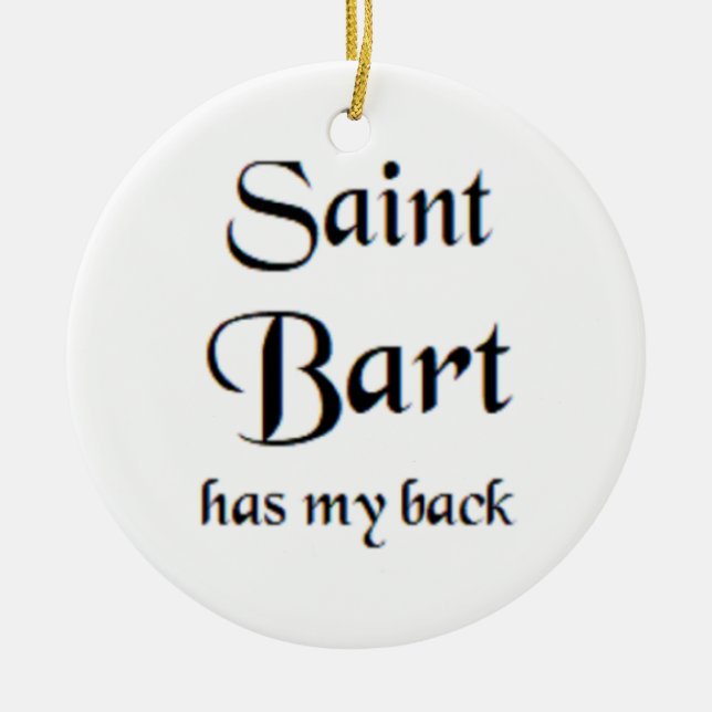 saint bart keramik ornament (Vorne)