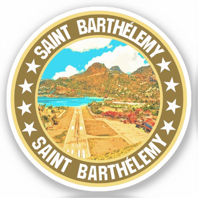 Saint Barthélemy Aufkleber (Vorderseite)