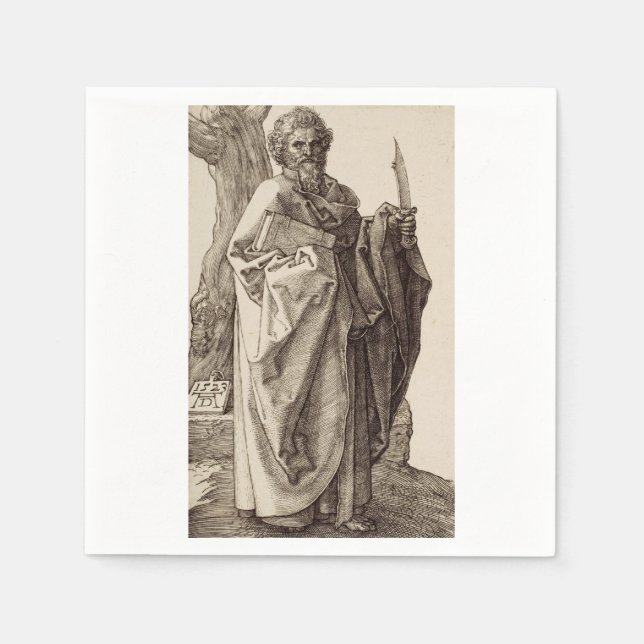 Saint Bartholomew, Apostel von Albrecht Durer Serviette (Vorderseite)